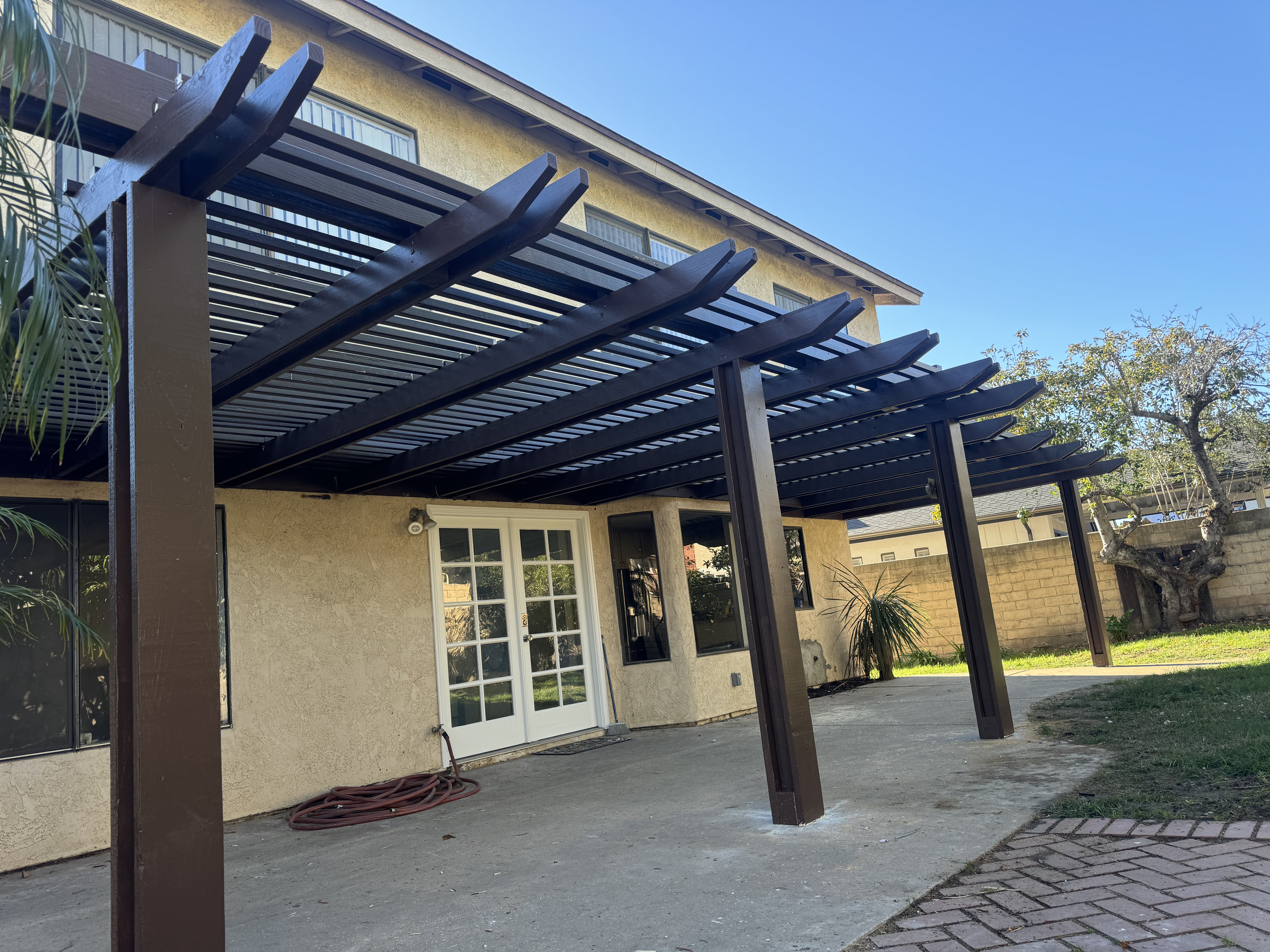 Pergola cover + post layout